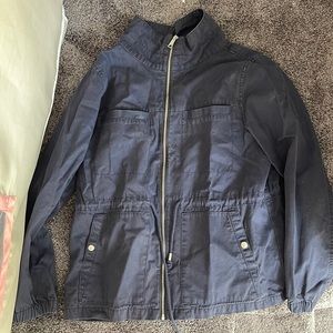 Womens blue utility jacket size large great for spring